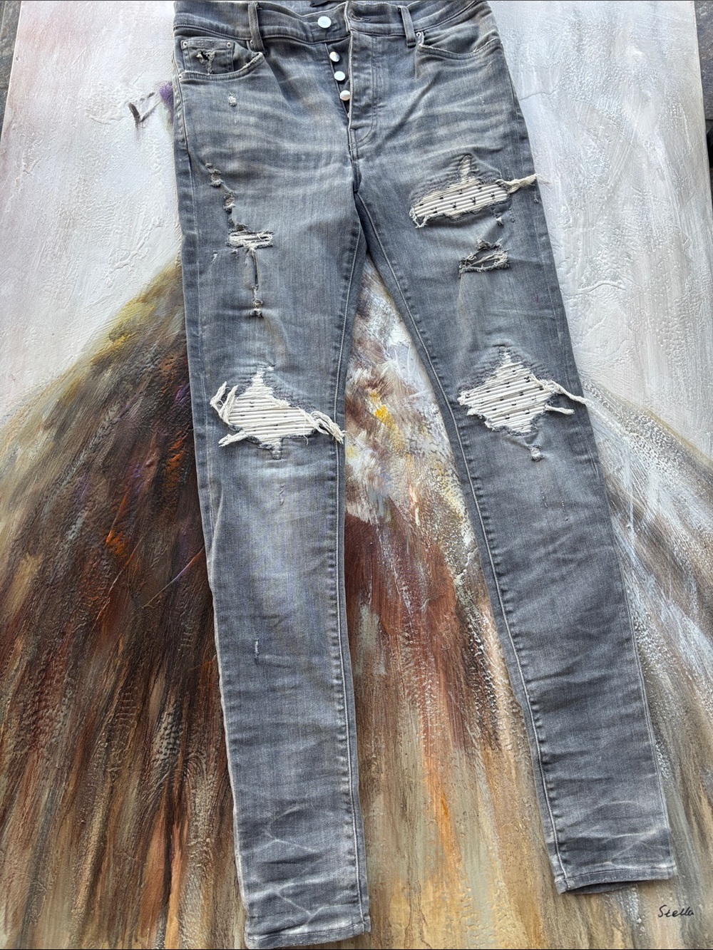 AMIRI MX1 PLAYBOY EDITION SKINNY JEANS